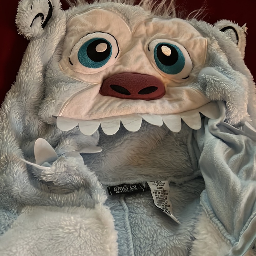 NEW Briefly Stated Yeti Union Suit plush onesie DISCONTINUED AND RARE - Picture 3 of 4